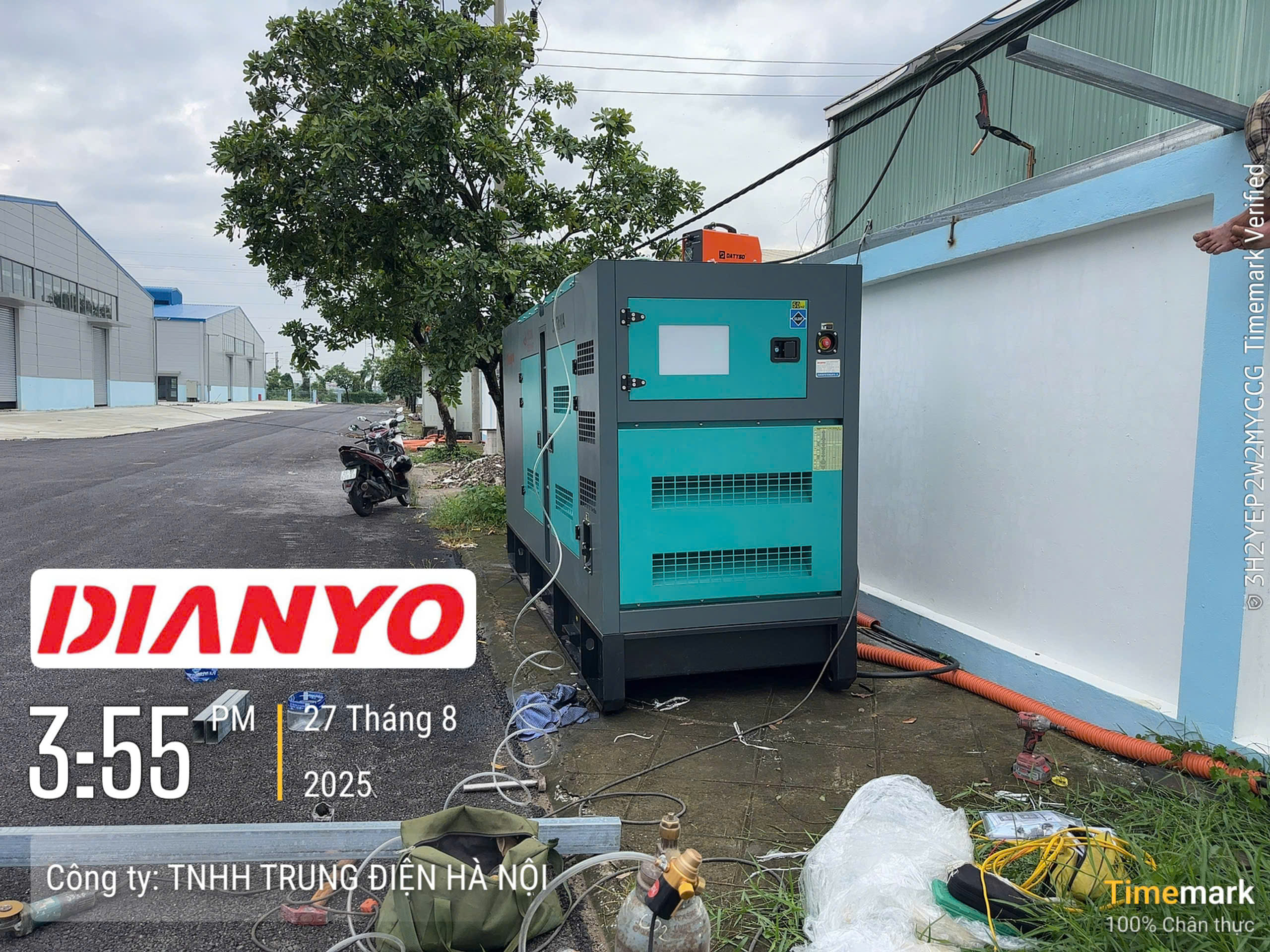 Lắp đặt và chạy thử máy phát điện Yuchai 375 kVA tại Thanh Oai – Hà Nội