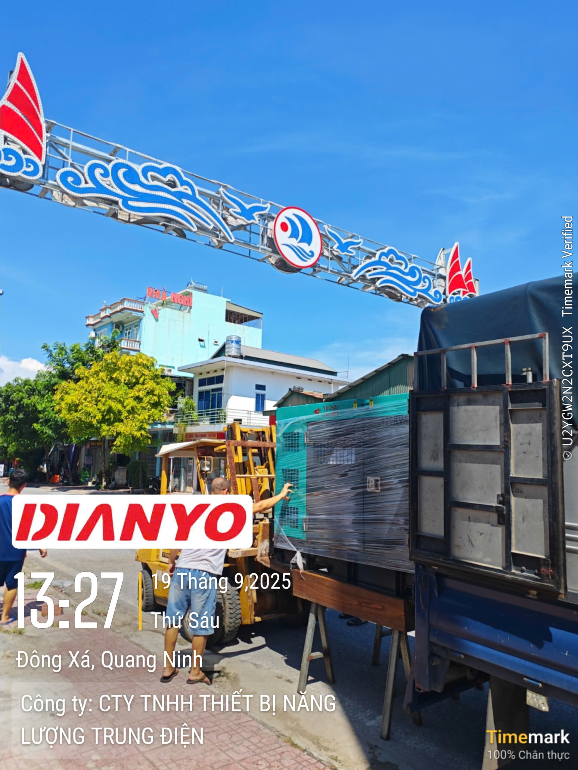 MÁY PHÁT ĐIỆN YUCHAI 100kVA TẠI VÂN ĐỒN – QUẢNG NINH