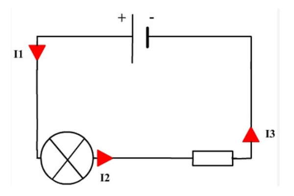 Quy ước chiều dòng điện trong sơ đồ mạch điện