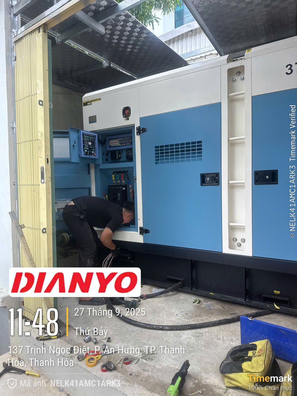 Dự án lắp đặt máy phát điện Weichai 375kVA tại Thanh Hóa, do Dianyo Trung Điện cung cấp, bàn giao vận hành ổn định, giải pháp điện dự phòng tối ưu